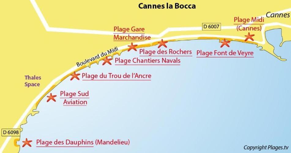 #Cannes Boccacabana Beach, Seafront, In Resid Pierre&Vacances 3 Stars Kültér fotó